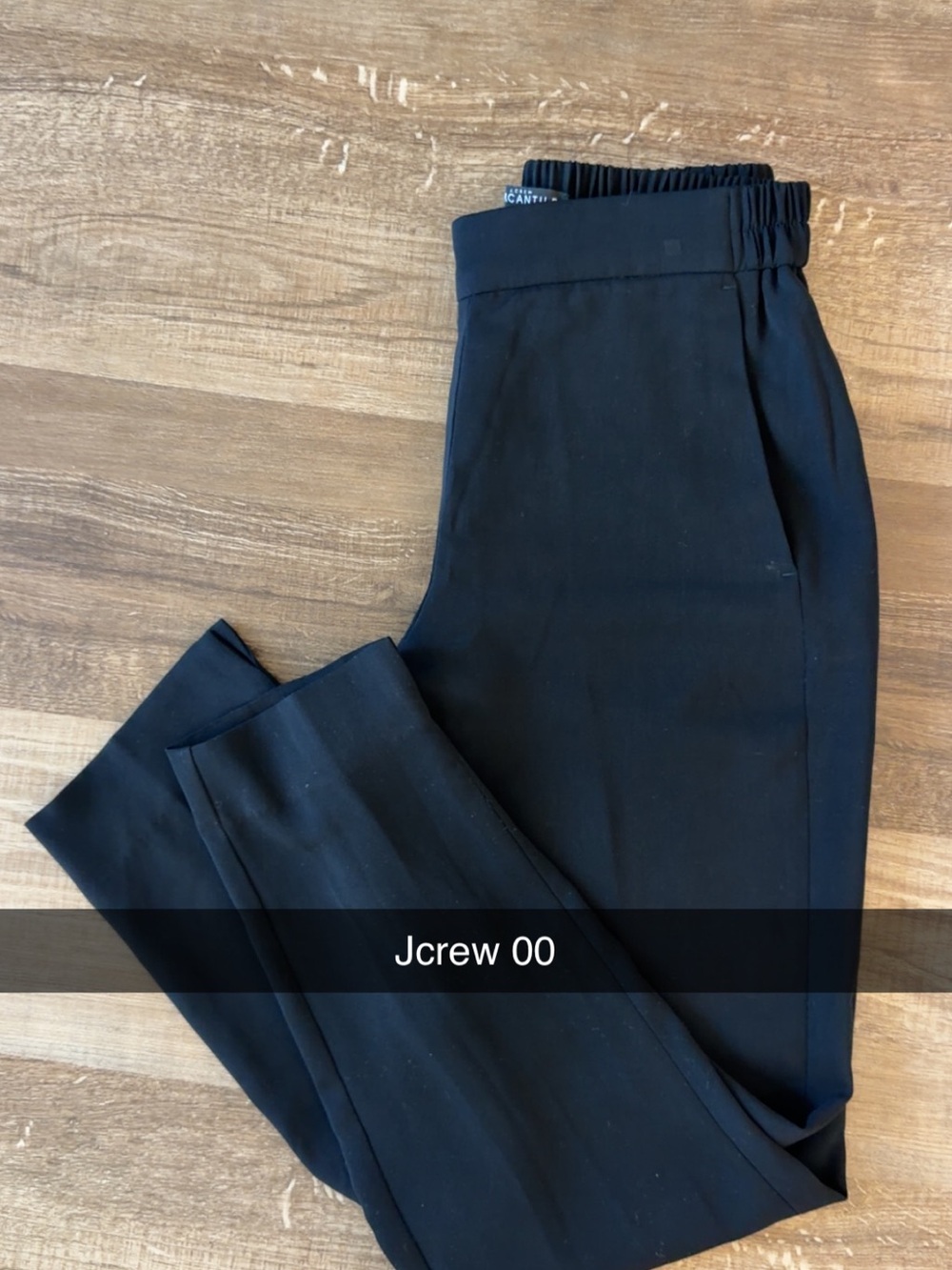 J. Crew Black Men's Dress Pants - Sleek Elastic Waist